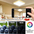 4-teilige LED-Deckenleuchte flach 24 W dimmbar 3CCT mit Fernbedienung
